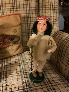 BYER'S CHOICE Thanksgiving NATIVE AMERICAN Indian BOY 1999 Great For Display - Picture 1 of 9