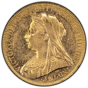 1901 Great Britain Sovereign Gold Coin - Picture 1 of 2