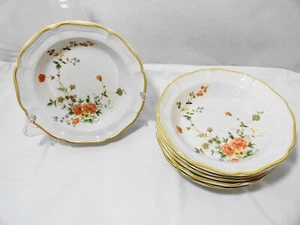 6 Mikasa garden Club Silk Bouquet E C 463 Soup Salad Bowls Japan - Picture 1 of 3