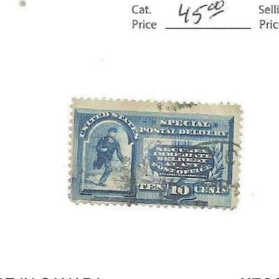 E2 , 10 cents, Special Delivery, 1894 - Image 1 of 2