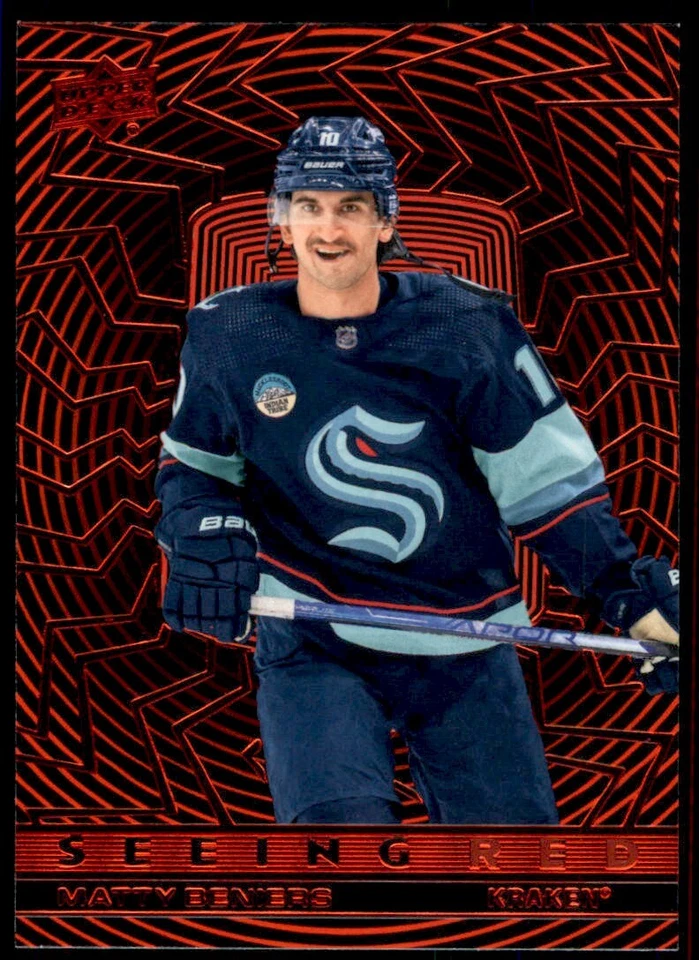 2023-24 Upper Deck Extended Series Seeing Red Matty Beniers #SR1 - Image 1 of 2