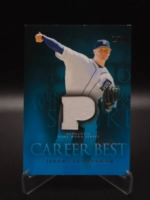 Jeremy Bonderman 2009 Topps Serie 1 Carrera de Béisbol Mejor Camiseta Tigres #CBR-JB Foto 1 de 4