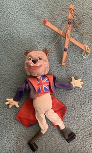 Vtg. Pelham Puppets Marlborough Wilts Puppet England Bull Dog John Bull - Picture 1 of 10
