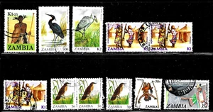 HICK GIRL- USED ZAMBIA STAMPS VARIOUS ISSUES E24 - Picture 1 of 2