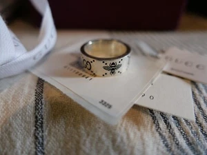 GUCCI STERLING SILVER RING - Picture 1 of 15