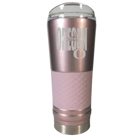 Oregon Ducks 24oz. Draft Rose Gold Tumbler Cover