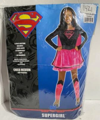 Disfraz de Halloween DC Supergirl Rosa 4 Piezas, Mediano - Nuevo con Etiquetas Foto 1 de 4