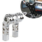 6.5" Pullback Handlebar Risers Clamps For Harley Dyna Softail Sportster 1'' Bar