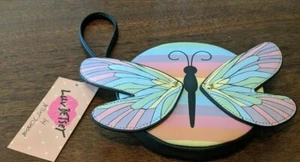 NWT Betsey Johnson Butterfly Wristlet Round Wings Multicolored Pastels - Picture 1 of 4