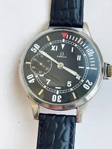 Vintage 1931 Omega Pocket movement and Steel Pocket Case Marriage PILOT Watch - Picture 1 of 6
