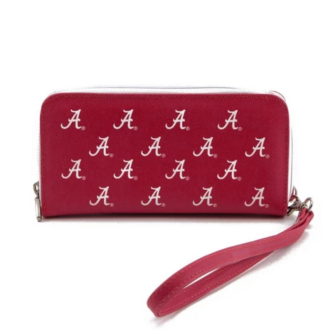 Ladies Alabama Crimson Tide Bama Wristlet Womens Leather Wallet Cellphone Money Cover