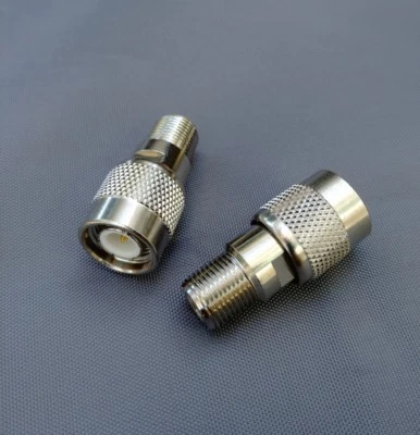 (2 PCS) F Female to TNC Male Connector - USA Seller - Image 1 of 2