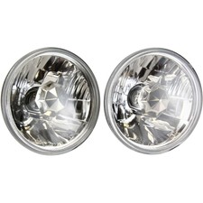 Round Sealed Low Beam Headlights Headlamps Pair Set for Chevy Pickup Truck Car