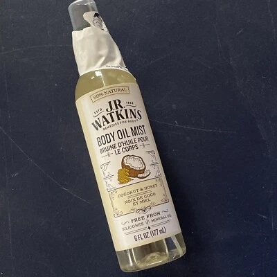 JR Watkins Natural Body Oil Mist, Coconut & Honey 6 Oz 177 Ml - Image 1 of 3