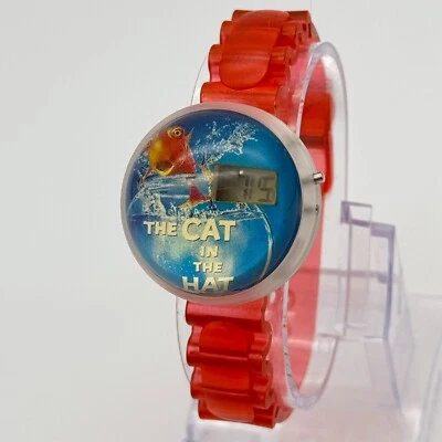 Vintage 2003 Kid's CAT IN THE HAT Advertising Globe/Ball Digital Watch, Runs - image 1 of 4