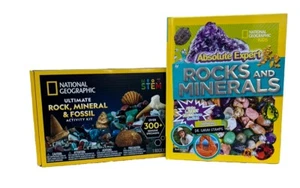 National Geographic 300-Piece Rock Collection with Real Fossils & Book for Kids - Bild 1 von 16