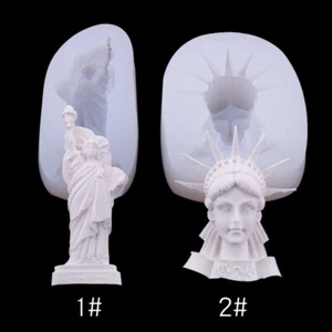 Jabón de silicona Estatua de la Libertad Chocolate Azucarería Vela Arcilla Resina Molde - Imagen 1 de 3