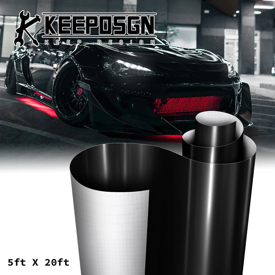 For Scion Car Paint Protection Vinyl Wrap Film Sticker Decal Sheet Roll Gloss BK - Image 1 of 4