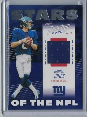 DANIEL JONES  ^🔥 2020 STARS OF THE NFL 🔥  PLAYER WORN Jersey Patch 🔥+ - Image 1 of 2