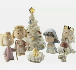Lenox Peanuts Christmas Pageant Nativity Snoopy Charlie Brown 2021 NEW - Picture 1 of 4