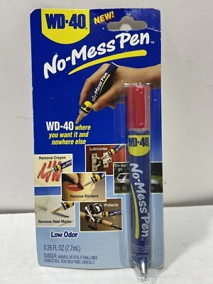 NOS WD-40 NO-MESS Pen Lubricates Protects Removes /Low Odor NEW 0.26 Oz - Image 1 of 2
