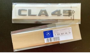 New Mercedes CLA45 Badge Emblem Decals New Style Gloss Black Uk Seller 🇬🇧 - Picture 1 of 2