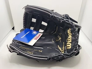 Neu Wilson A2103 Chris Sabo Signature Edition schwarz Leder LHT Baseball Handschuh  - Bild 1 von 8