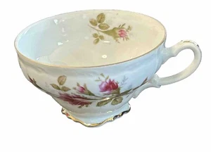 Vintage Royal Rose by Fine China of Japan Footed Tea Cup Gold Trim Discontinued - Picture 1 of 6