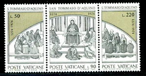 1974 the School of St.Thomas Aquinas/d'Aquino/by Fra Angelico,Vatican,640,MNH - Picture 1 of 1