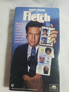 VHS Fletch (1985) Chevy Chase, Kareem Abdul-Jabbar respektlose Komödie Klassiker - Bild 1 von 5