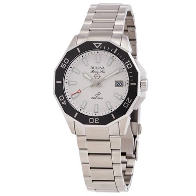 Reloj para hombre Bulova Marine Star HPQ Precisionista cuarzo esfera blanca 96B426 Foto 1 de 3