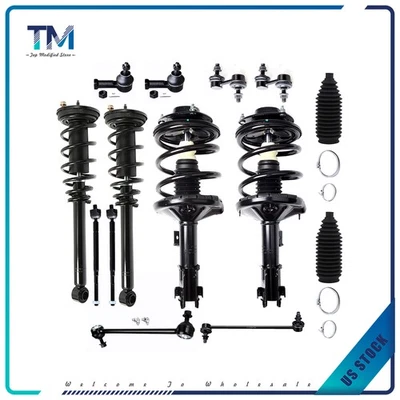 Front Rear Strut W/ Spring For 2000-05 Mitsubishi Eclipse Tie rod Sway Bar 14PCS - Image 1 of 4