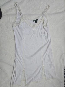VTG Ralph Lauren Women’s Short White Nightgown Large - Picture 1 of 10