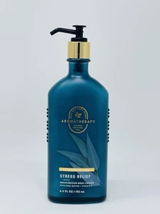 Bath & Body Works Stress Relief EUCALYPTUS & TEA Lotion Aromatherapy BBW RARE - Picture 1 of 1