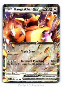 Kangaskhan EX EX 115/165 - Scarlet & Violet 151 - Pokemon Card - Near Mint - Picture 1 of 2