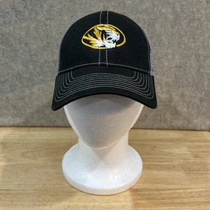 Truckermütze Missouri Tigers schwarz und grau mit ovalem Tigerkopf-Logo von Mizzou - Bild 1 von 6