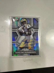 Malik Nabers 2024 Sage Peak Performance Silver Auto /25 🔥 Star WR – Rare SSP! - Picture 1 of 2