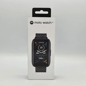 Motorola Moto 40 Bluetooth Smartwatch Phantom Black MOSWZ40-PB OPEN BOX - Zdjęcie 1 z 4