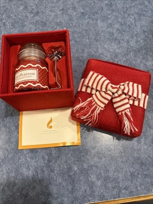 RARE! New 5oz. GOLD CANYON CANDLE-  Cozy Christmas Gift Set Decorative Box - Image 1 of 4
