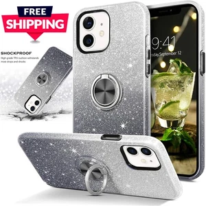 Case For iPhone 17 16 15 14 13 12 11 Pro Max Plus Shockproof Magnetic Ring Cover - Picture 1 of 9