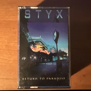 STYX RETURN TO PARADISE Cassette Tape 1997 DOUBLE LIVE ALBUM SET Rare - Picture 1 of 1