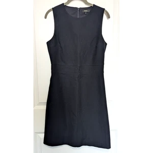 Theory Raneid NC Jetty Sleeveless A-Line Dress Women's Sz 6 Black Zip Back Lined - Bild 1 von 9