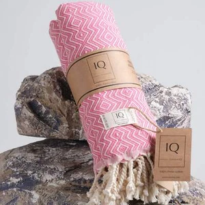 Hamam towel | sauna towel | beach towel | Peru | pink | 180 x 100 cm - Picture 1 of 5