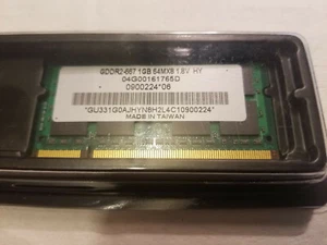 Hynix 04G00161765D 1GB DDR2-667 PC2-5300 SODIMM Laptop RAM - Picture 1 of 2