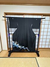 Japanese Vintage Kimono - Black Tomesode
