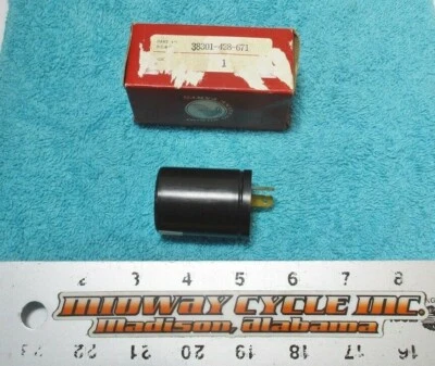 RELÉ INTERMITENTE HONDA CT90 NUEVO NOS OEM DENSO 38301-428-671 XL75 CM185 CM200 lm Foto 1 de 4