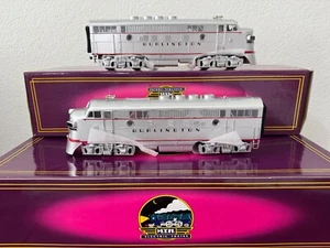 BRAND NEW MTH MT-2085S Burlington Route 2 Rail O Scale F-3 A&A Unit Diesel Set - Picture 1 of 8