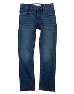 LEVI'S 511 Slim Jeans  Boys Size 10 reg  Adj Waist Dark Wash Stretch Denim  #2 - Picture 1 of 8