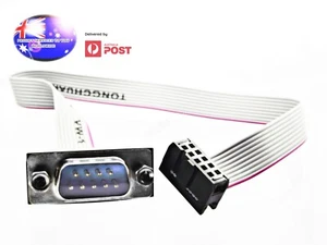From OZ Quality 1PC RIBBON CABLE DB9 Male to IDC Female Adapter Connector 2.54mm - Picture 1 of 5