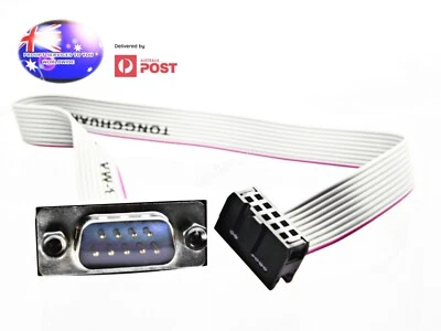 From OZ Quality 1PC RIBBON CABLE DB9 Male to IDC Female Adapter Connector 2.54mm - Image 1 of 4